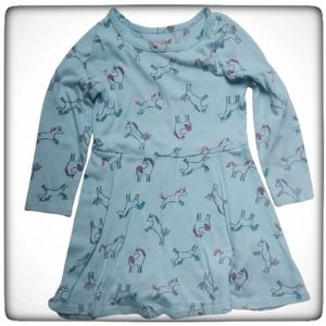 Cat & Jack Unicorn Longsleeve Dress-3T